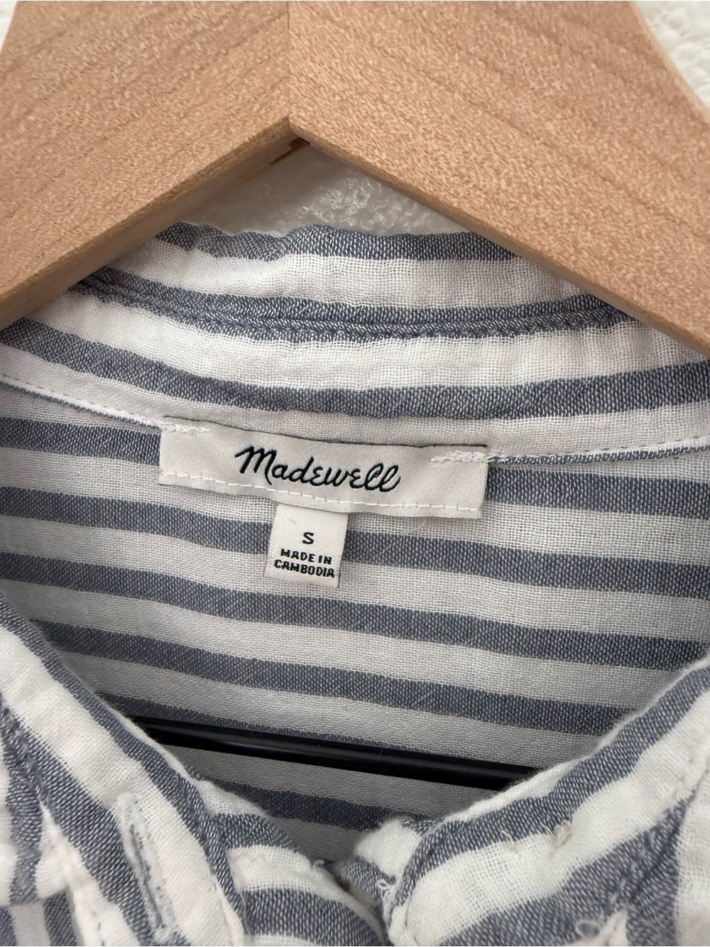 Madewell Long Sleeve Dolman Shirt in Stripe - Women's Small - Picture 7 of 14